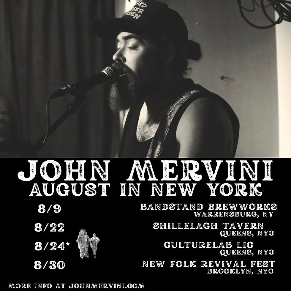 John Mervini Live at The Window Series at Shillelagh Tavern