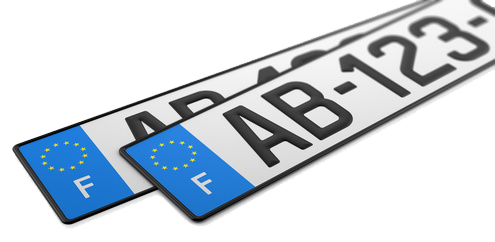 PLAQUE D'IMMATRICULATION