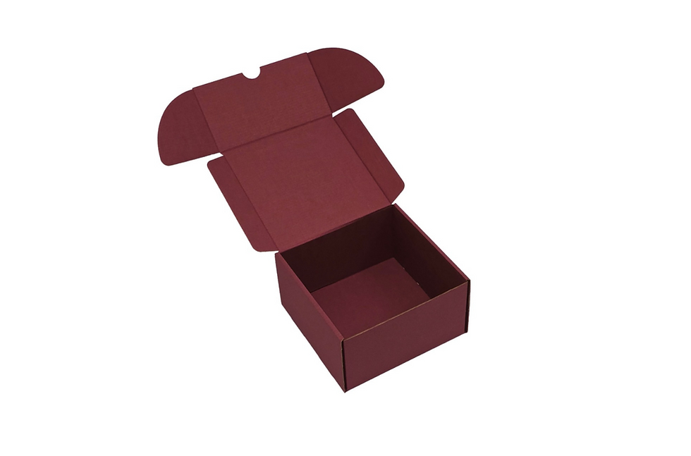 Sīktēls: Bordo kartona kārbas ar atveramu vāku Egle 16 x 16 x 9