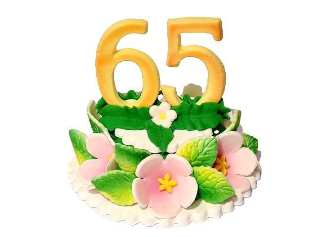 Sīktēls: Jubileju dekors "65 gadi"