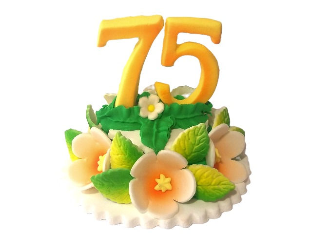 Jubileju dekors "75 gadi"