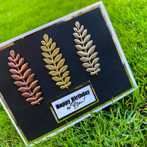 Faux Metal Die Cuts (Heat Embossing)