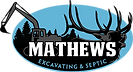 Mathews Excavating & Septic logo.