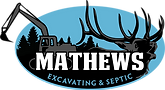Mathews Excavating & Septic logo.
