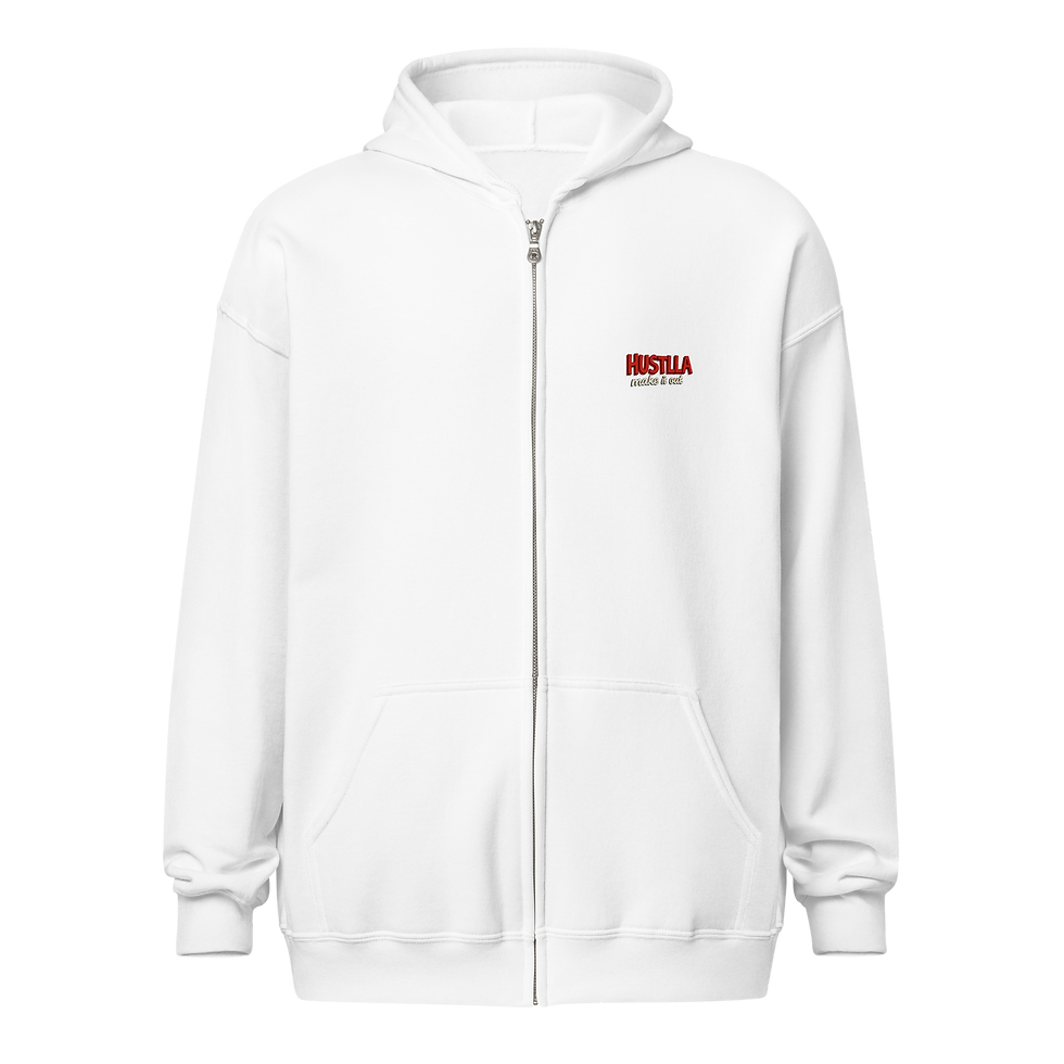 Thumbnail: "HUSTLLA" Unisex Heavy Blend Zip Hoodie 