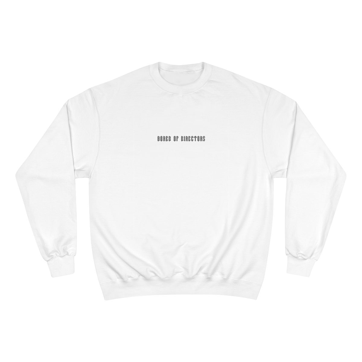 BOD White Arched Champion Crewneck Sweatshirt