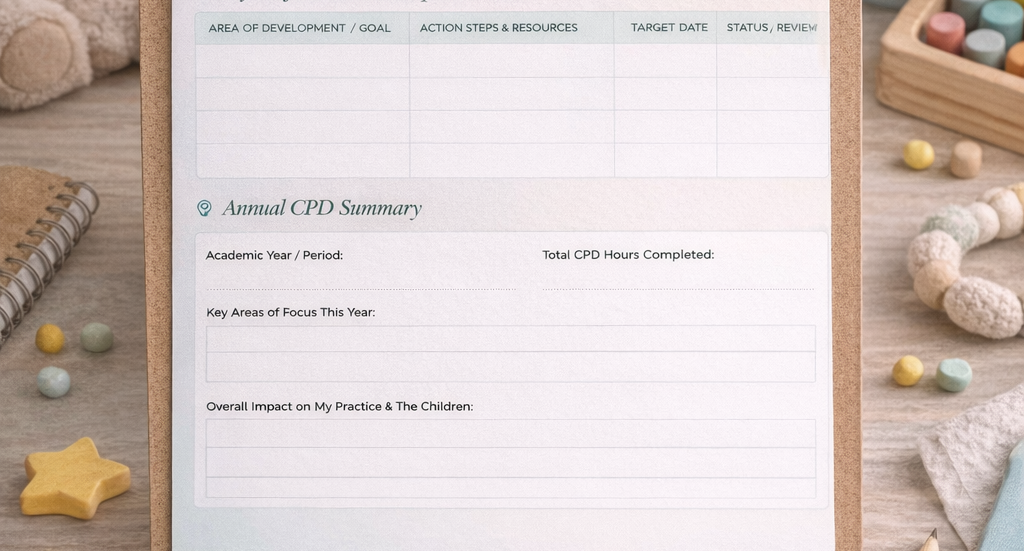 Cpd Goals Examples Professional Development Goals & CPD Summary | The Early Years Edit