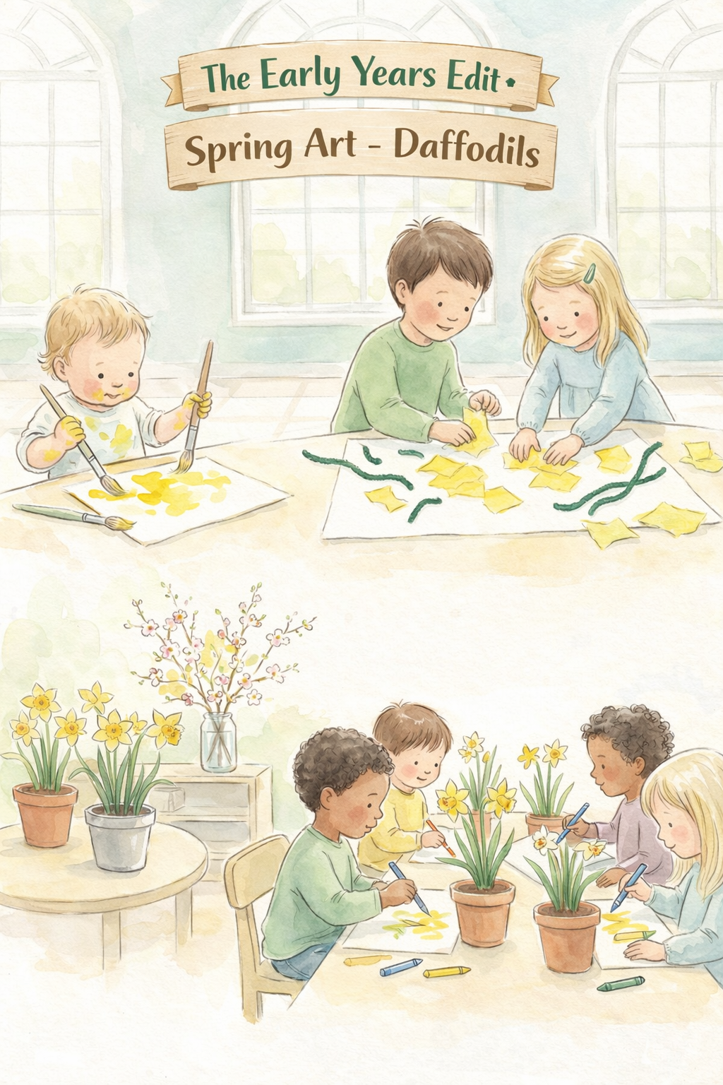 Spring Art - Invitation to Play