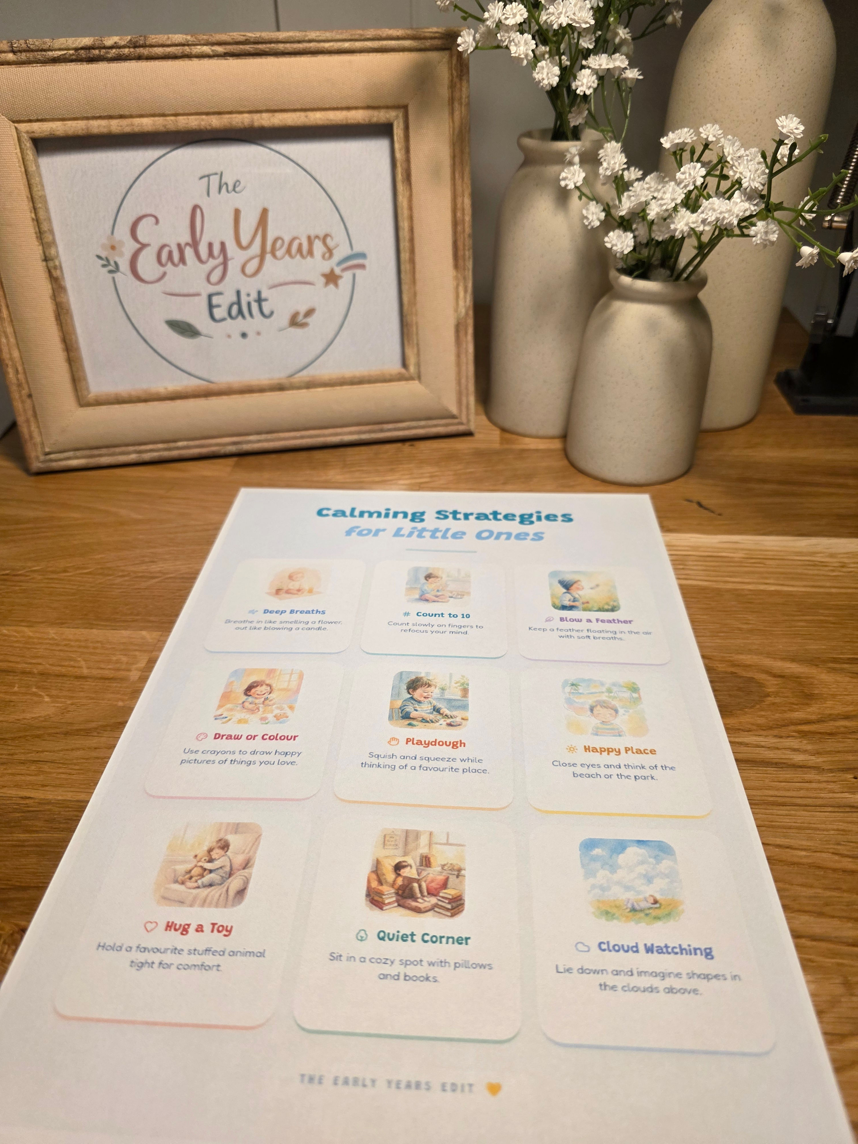 Calming Strategies for Little Ones – Early Years Poster