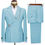 Miniatura: Men's Suit Two Piece Slim Work Clothing Business Korean Suit Wedding Dress