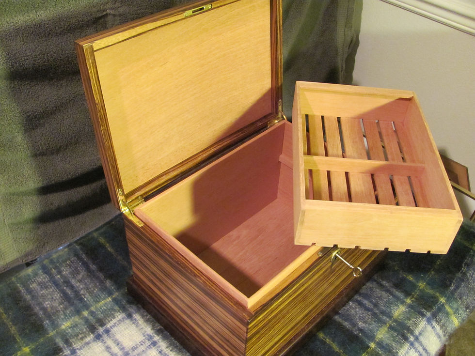 Thumbnail: Zebra Wood Cigar Humidor