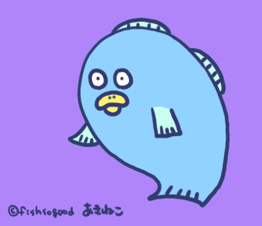 さかなとヒトデスタンプ