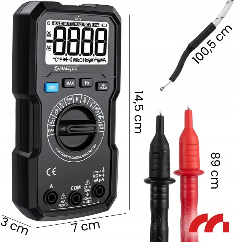 Прев'ю: Цифровий мультиметр Maltec (Польща)