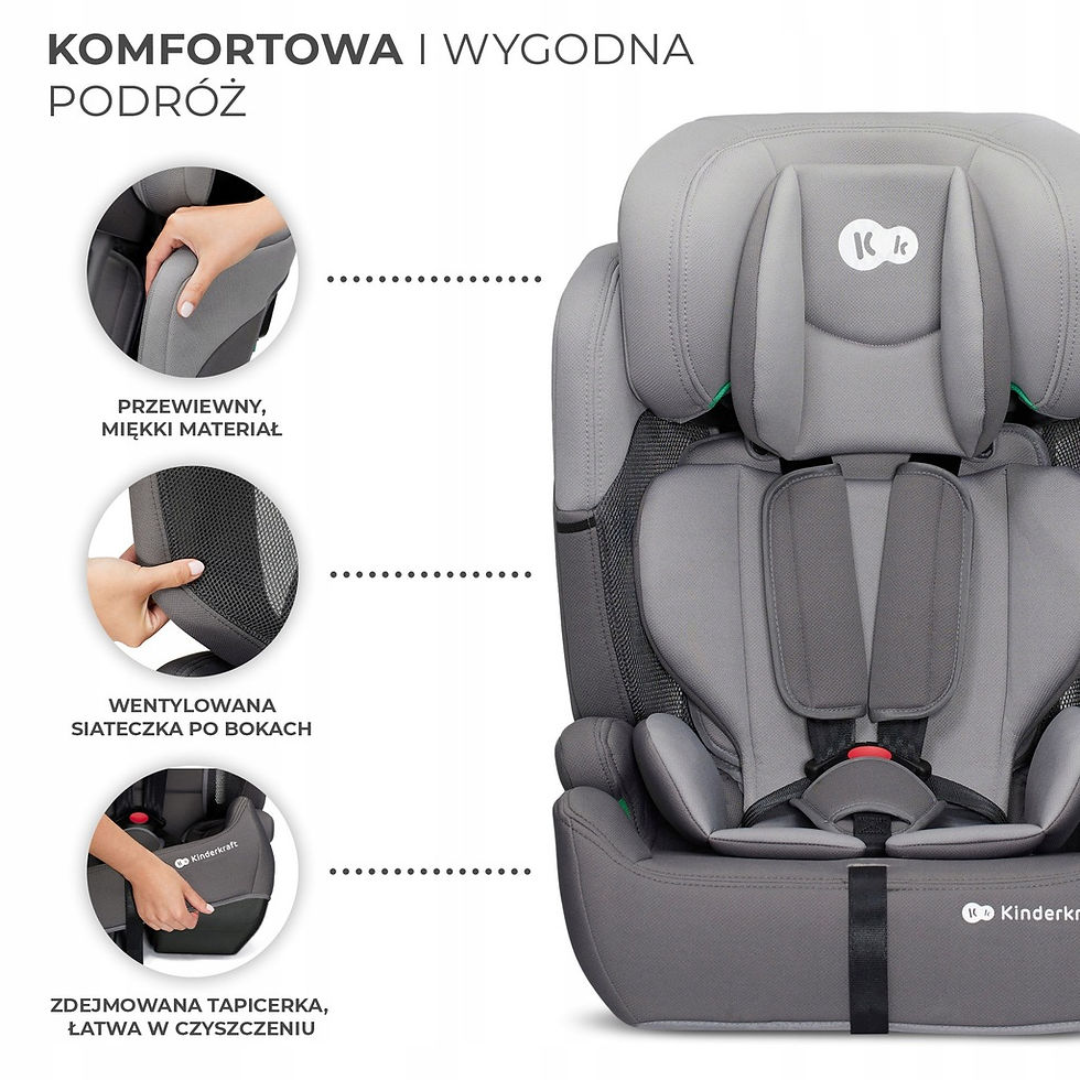 Прев'ю: Автокрісло Kinderkraft Comfort Up i-Size Grey