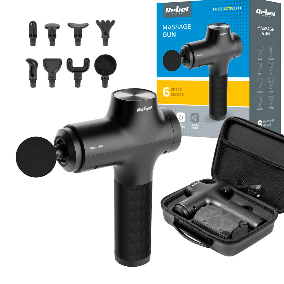 Масажний пістолет – масажер для тіла Zeegma CURE BLACK + чохол