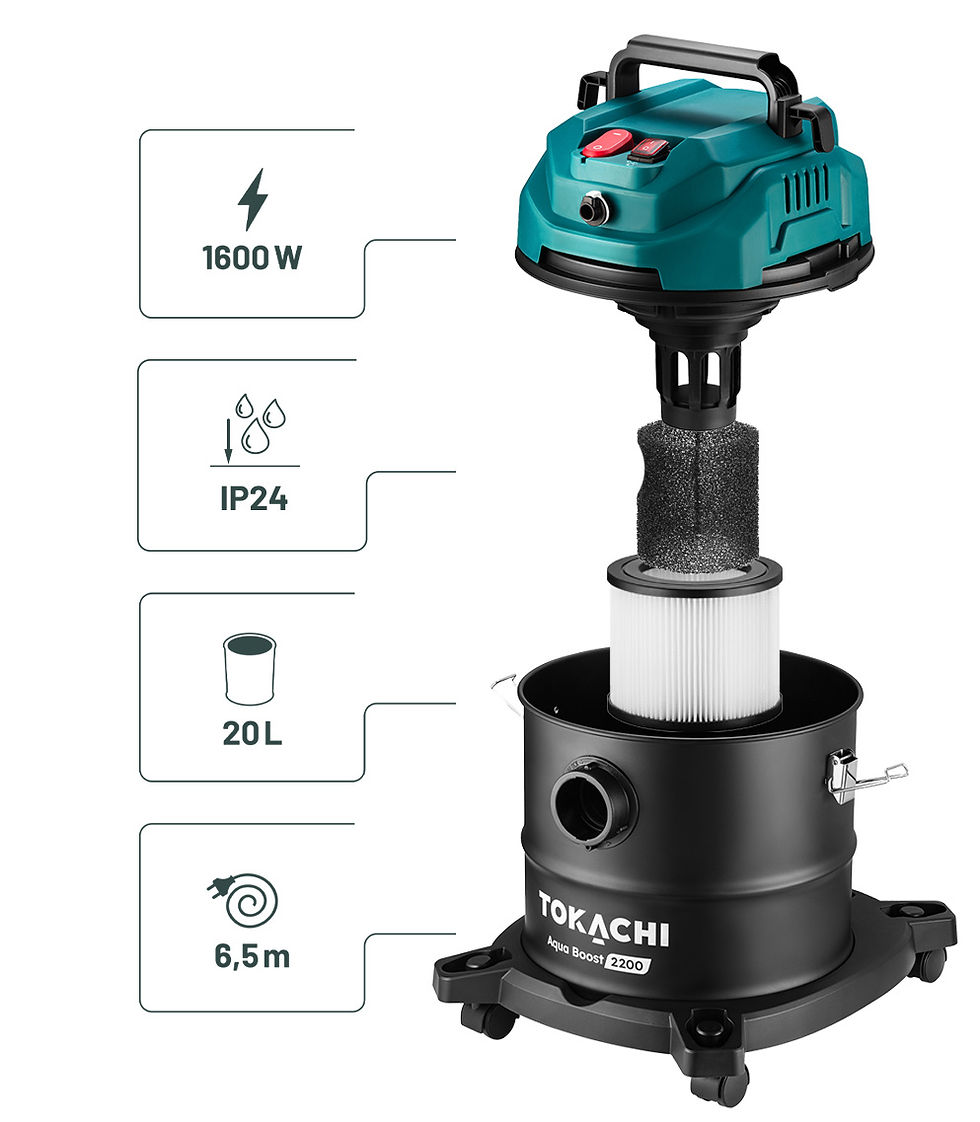 Прев'ю: Багатофункціональний миючий пилосос TOKACHI Aqua Boost 2200W