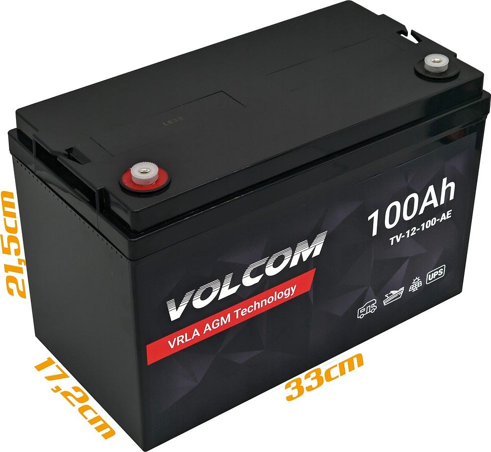 Прев'ю: Акумулятор AGM Volcom 12V 100Ah VRLA