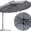 Прев'ю: Парасолька садова 350×250см MalTec сіра з нахилом (Польща)