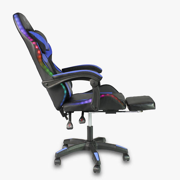 Прев'ю: Комп'ютерне крісло Virgo Vecotti GT PRO LED dark blue