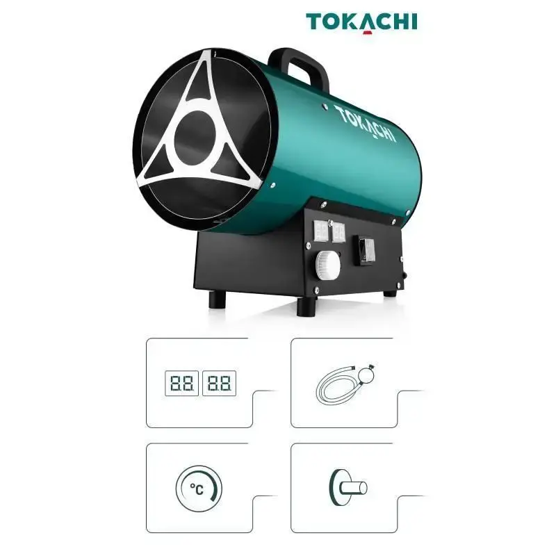 Прев'ю: Газовий обігрівач пушка Tokachi TSG-15 Pro з термостатом