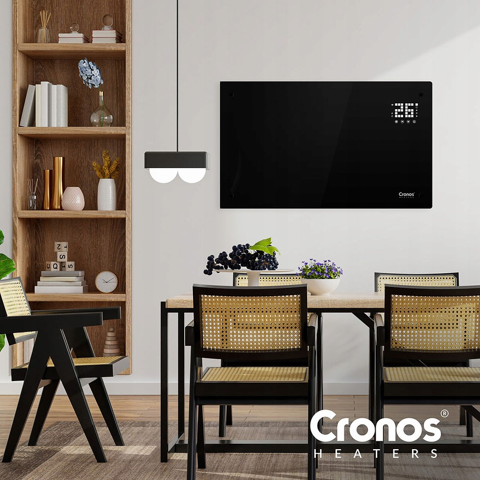 Прев'ю: Конвекторний обігрівач 2в1 Cronos Heaters 2000W Wi-Fi Black