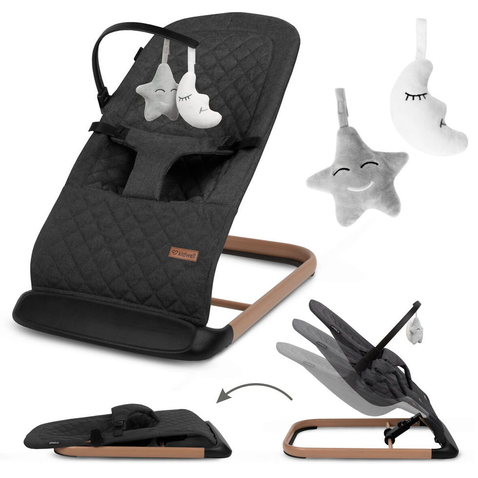 Прев'ю: Крісло-гойдалка Kidwell LARO Black/Wooden