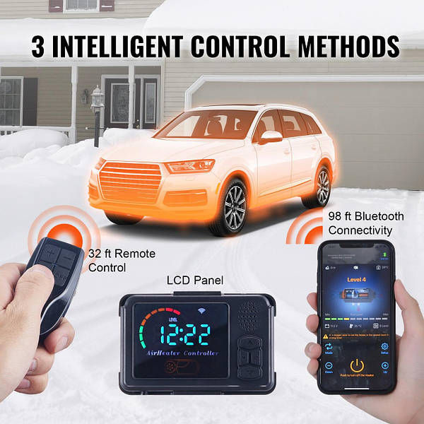 Прев'ю: Автономний дизельний нагрівач Vevor 8кВт + Bluetooth (Німеччина)