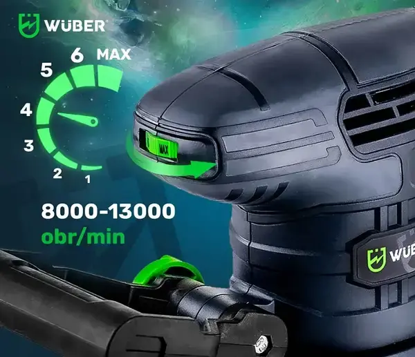 Прев'ю: Шліфмашина ексцентрикова Wuber 1300Вт 240В (Польща)