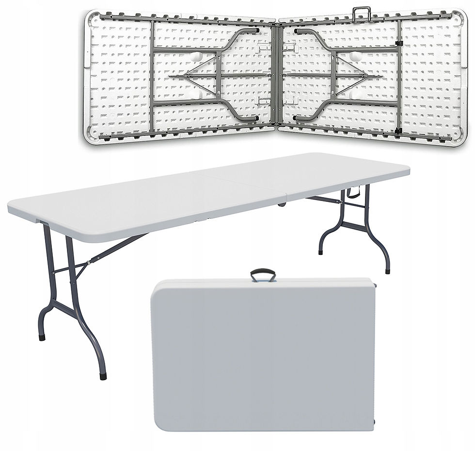 Стіл складаний переносний 180х74×74 White (O9)