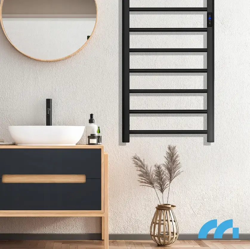 Прев'ю: Сушарка для рушників електрична з термостатом Maltec 200 Вт Чорний (Польща)