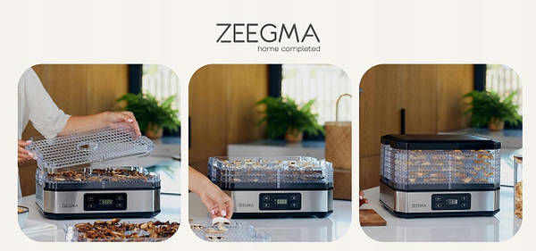 Прев'ю: Сушарка для овочів, фруктів та грибів, дегідратор Zeegma Dry Chef Silver