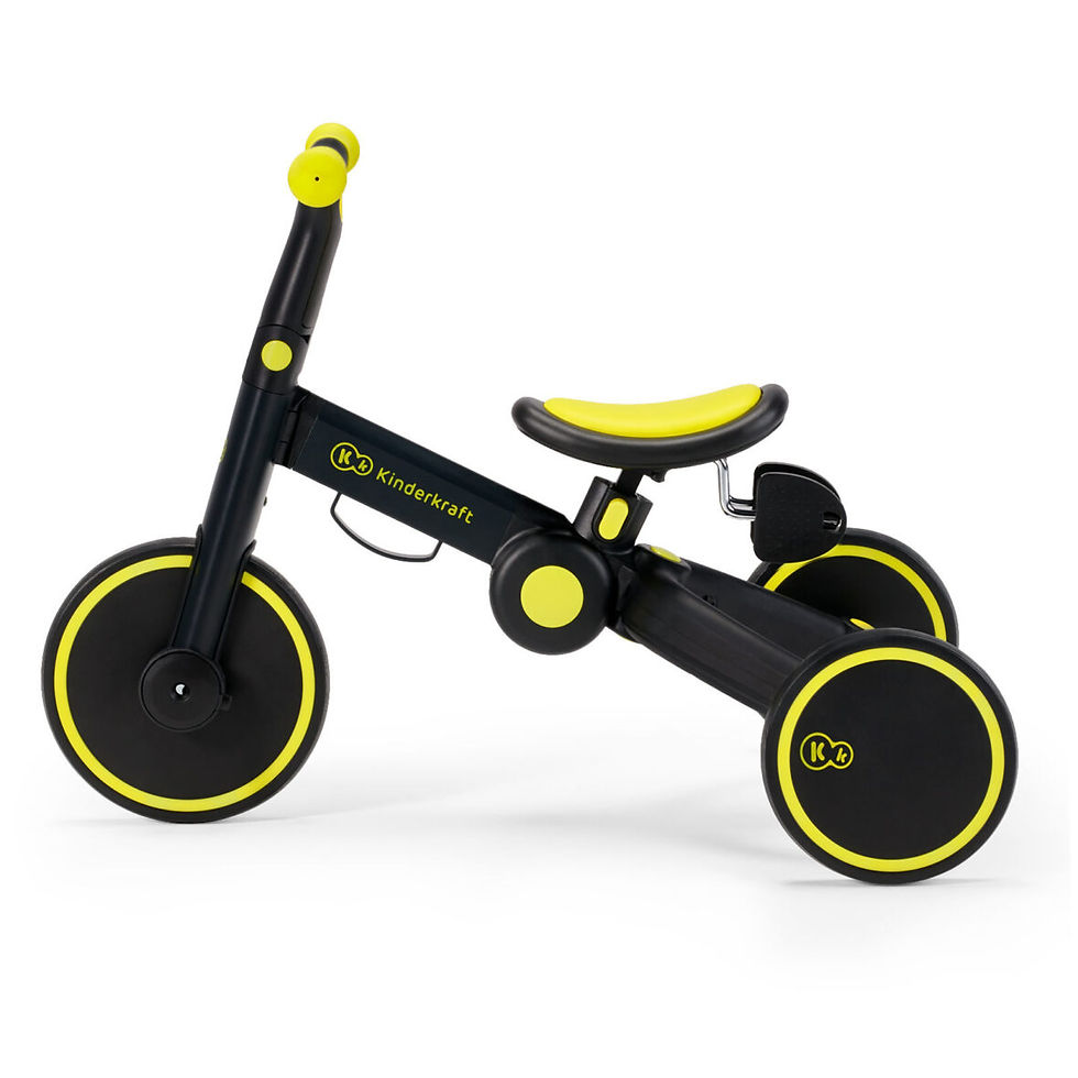 Прев'ю: Триколісний дитячий велосипед 3в1 Kinderkraft 4TRIKE Black Volt