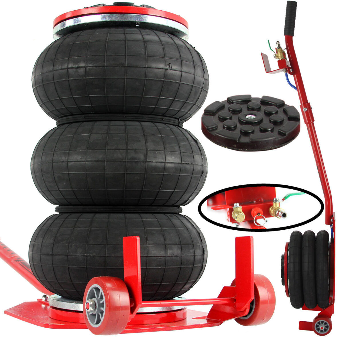 Пневматичний витяг, пневмодомкрат 3.5т Mar-Pol М80131/2