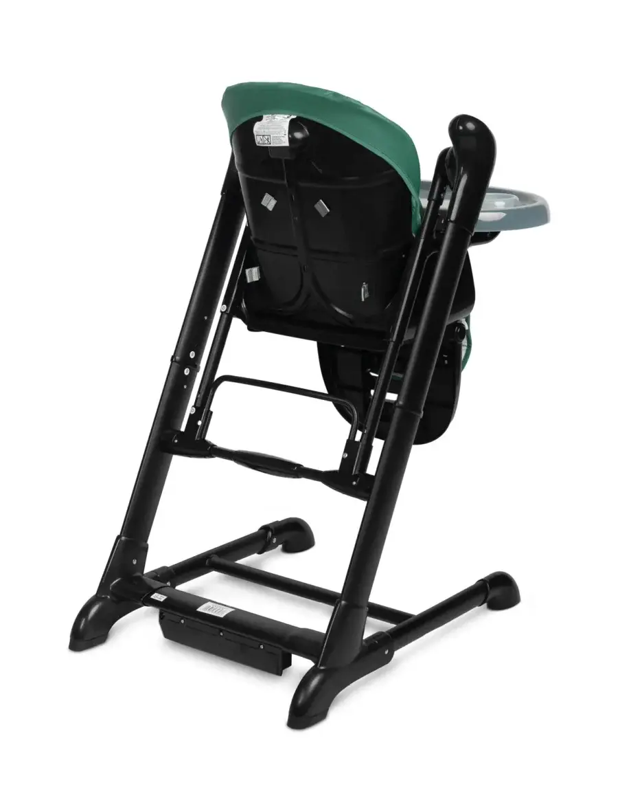 Прев'ю: Крісло-гойдалка + стільчик для годування Caretero INDIGO Black Green