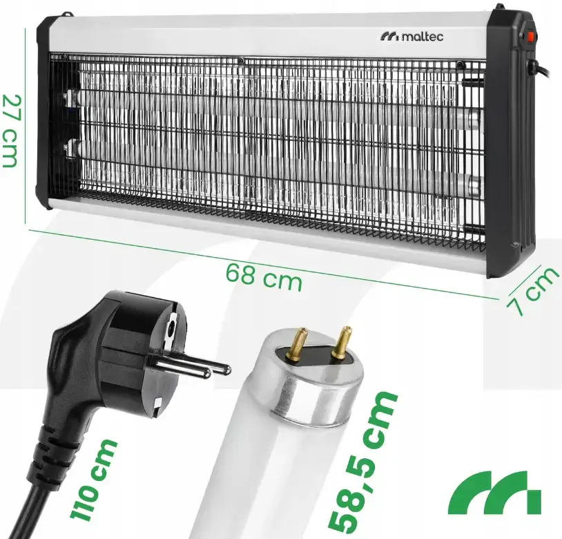 Прев'ю: Знищувач комах 40Вт 3800В MalTec (Польща)