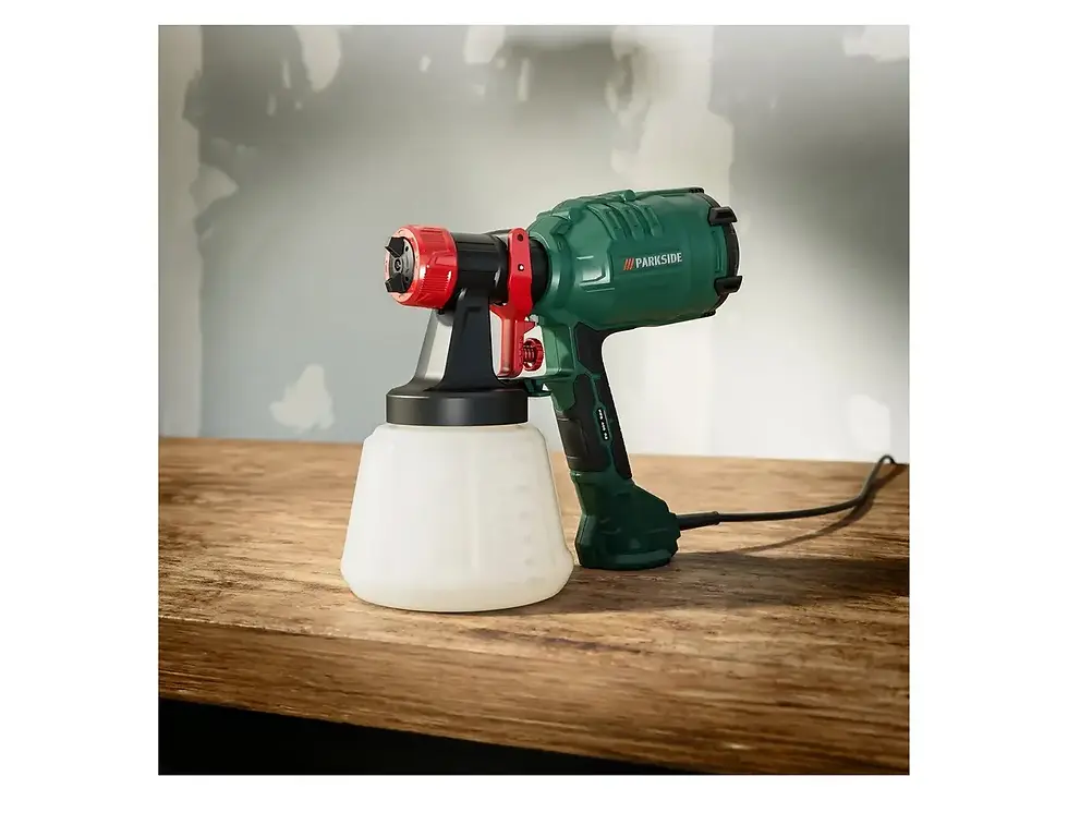 Прев'ю: Мережевий фарбопульт Parkside HVLP Paint Sprayer 450 Вт, 1200 мл, 950 мл/хв (PFS