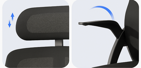 Прев'ю: Крісло Diego ErgoFlex сітка чорне