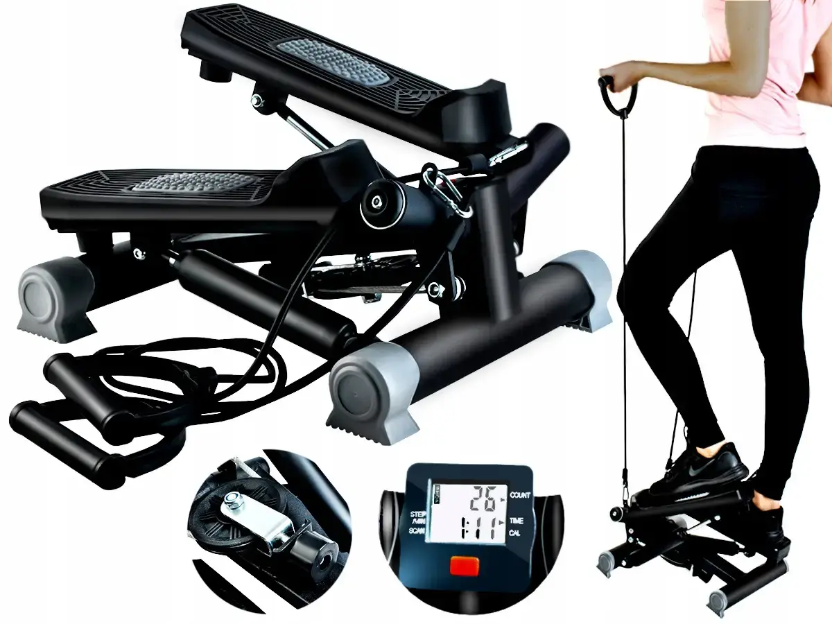 Степпер похилий HQ Trizand 22776 з еспандером та монітором