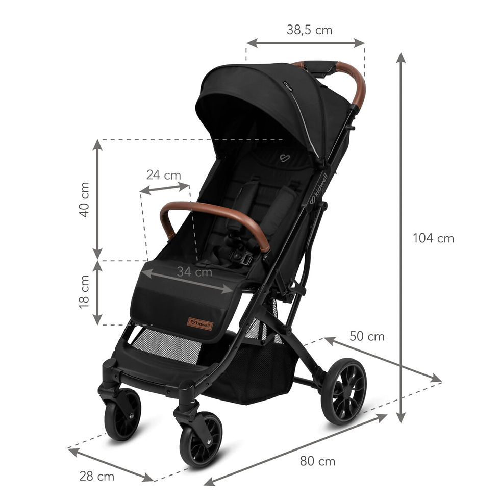 Прев'ю: Прогулянковий візок Kidwell COLMER Jet Black