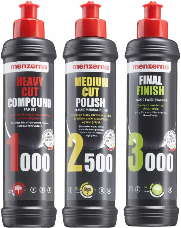 Прев'ю: Полірувальна машинка Majster Polska 2600Вт 4 губки і полірувальна паста MENZERNA