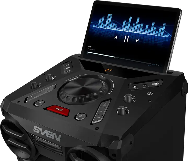 Прев'ю: Акустична система SVEN PS-1900 Black (1000Вт, TWS, bluetooth, підсвітка,FM )