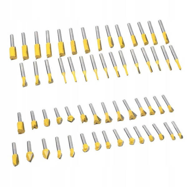 Прев'ю: Набор фрез по дереву 100 шт. в кейсе, хвостовик 6,35 мм (1/4")