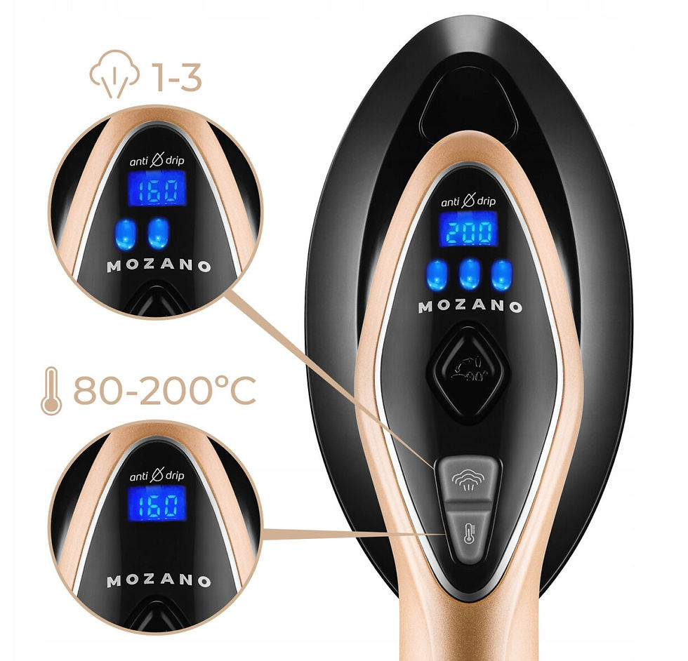 Прев'ю: Відпарювач, праска з парогенератором Mozano Smart Care 2500 W Gold