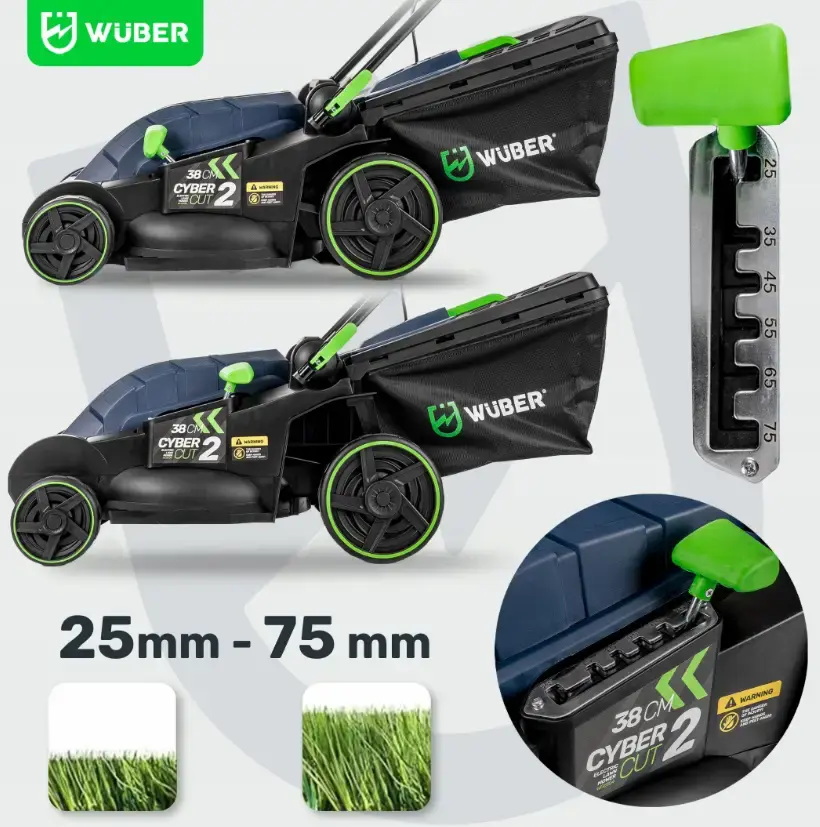 Прев'ю: Газонокосарка електрична 1600Вт 45л Wuber (Польща)