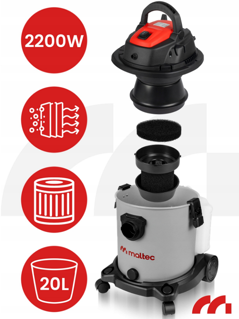 Прев'ю: Миючий пилосос 4в1 2200W Maltec (Польща)