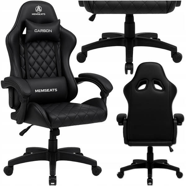 Крісло комп’ютерне офісне Memseats Black (100019)