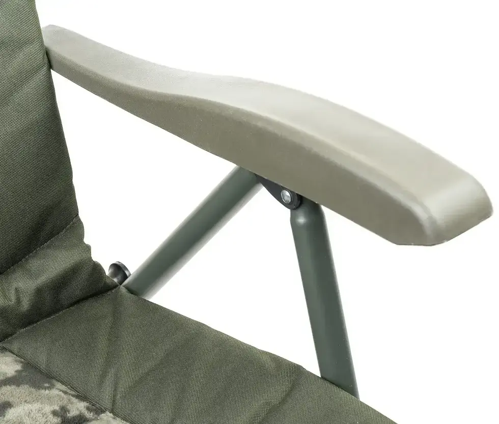 Прев'ю: Коропове Крісло для Риболовлі посилене до 160 кг Mivardi “Chair CamoCODE Quattro