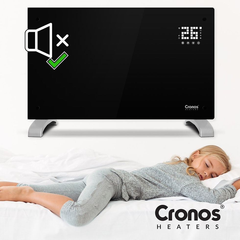 Прев'ю: Конвекторний обігрівач 2в1 Cronos Heaters 2000W Wi-Fi Black