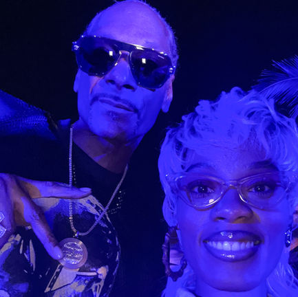 Pynnderella parties with Snoop Dogg at his 54th 80's birthday party