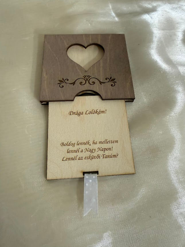 Tanú felkérő ajándék